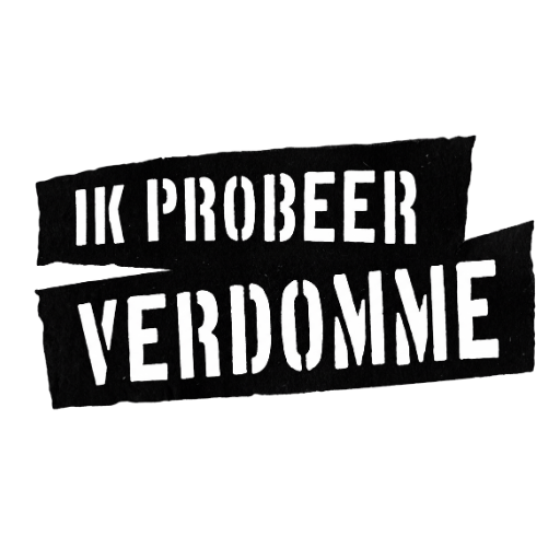Ik Probeer Verdomme - Logo Zwart
